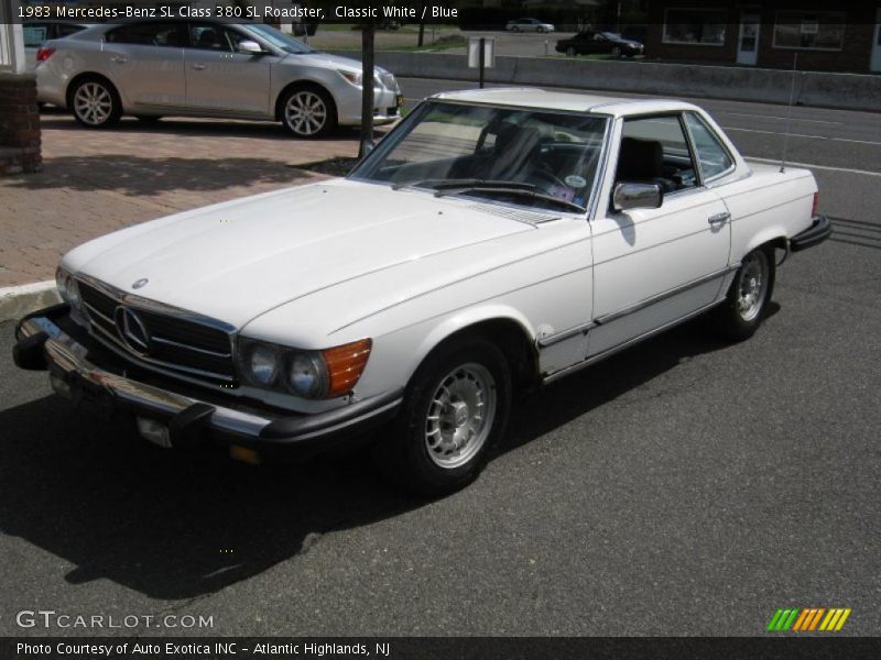 Classic White / Blue 1983 Mercedes-Benz SL Class 380 SL Roadster