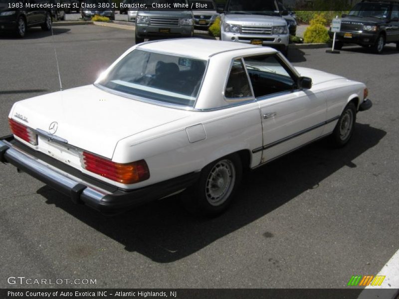 Classic White / Blue 1983 Mercedes-Benz SL Class 380 SL Roadster