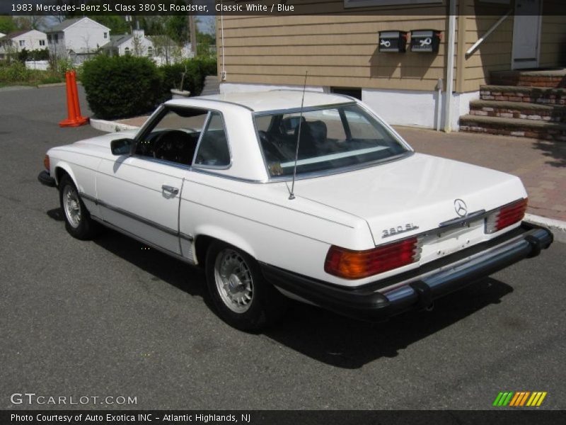 Classic White / Blue 1983 Mercedes-Benz SL Class 380 SL Roadster