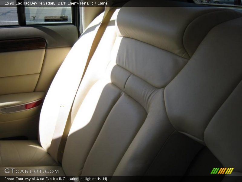 Dark Cherry Metallic / Camel 1998 Cadillac DeVille Sedan