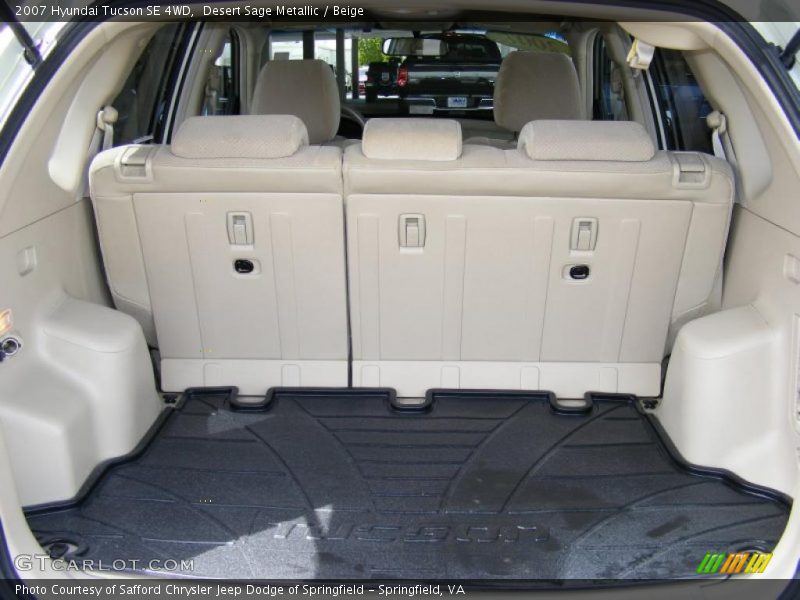 Desert Sage Metallic / Beige 2007 Hyundai Tucson SE 4WD