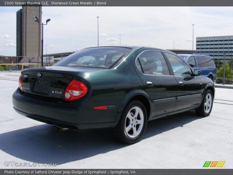 Sherwood Green Metallic / Blond 2000 Nissan Maxima GLE