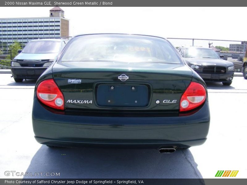 Sherwood Green Metallic / Blond 2000 Nissan Maxima GLE