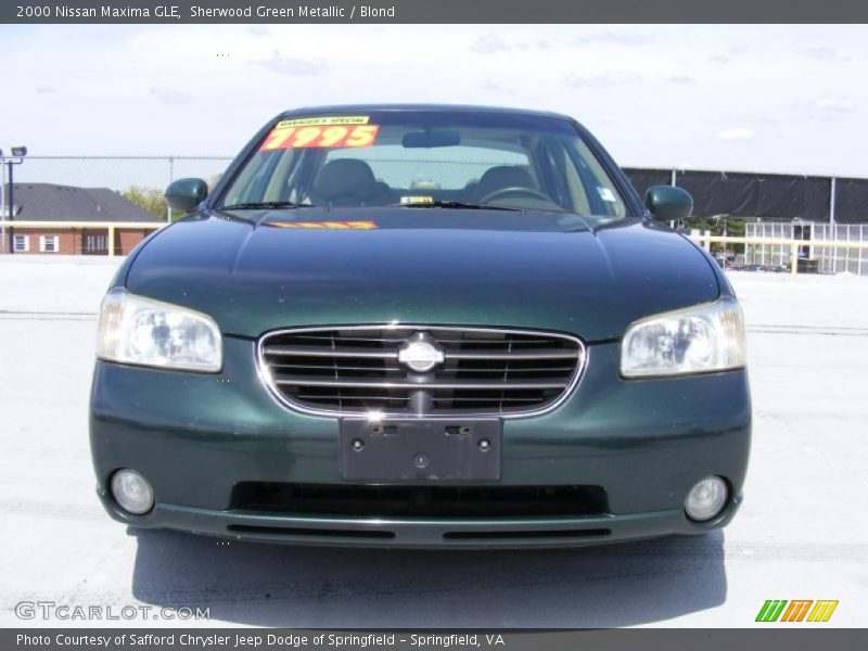 Sherwood Green Metallic / Blond 2000 Nissan Maxima GLE