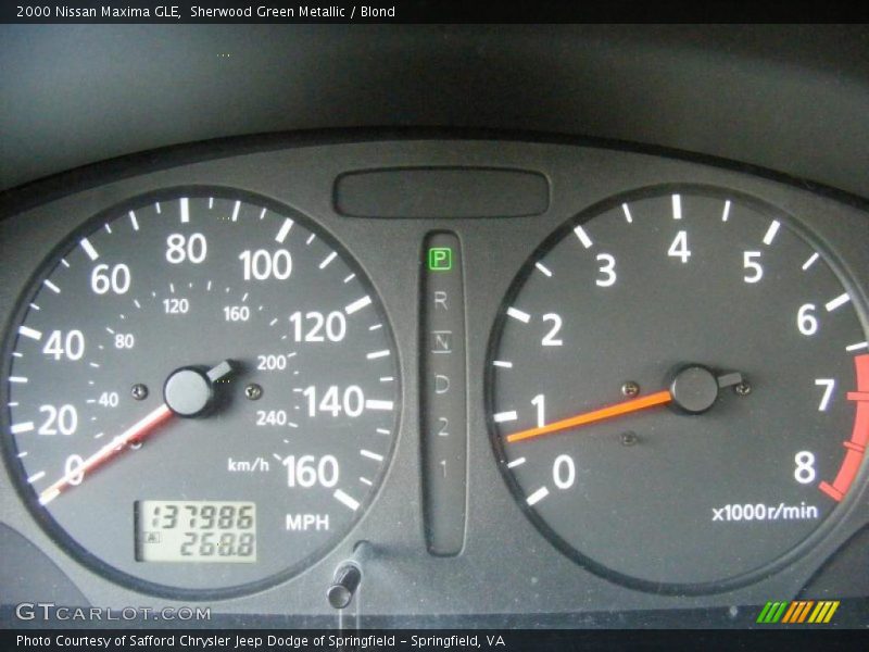 Sherwood Green Metallic / Blond 2000 Nissan Maxima GLE