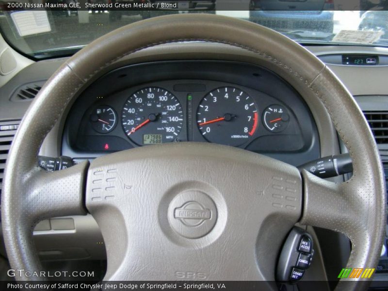 Sherwood Green Metallic / Blond 2000 Nissan Maxima GLE