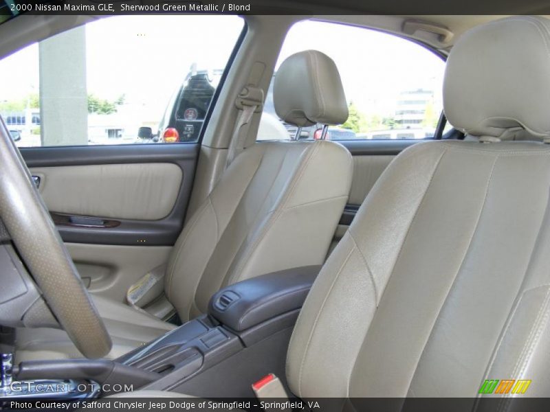 Sherwood Green Metallic / Blond 2000 Nissan Maxima GLE