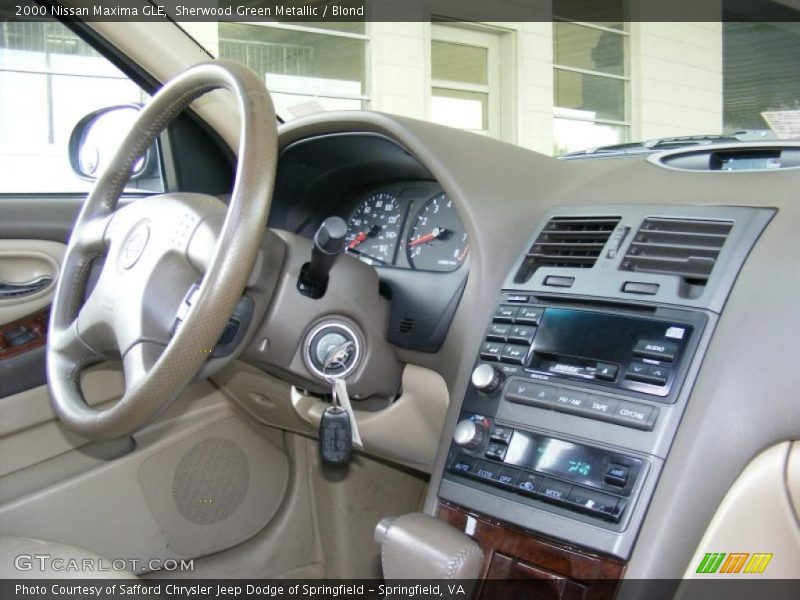 Sherwood Green Metallic / Blond 2000 Nissan Maxima GLE