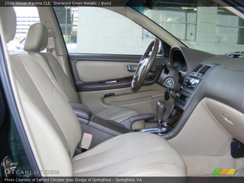Sherwood Green Metallic / Blond 2000 Nissan Maxima GLE