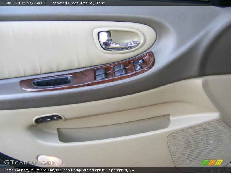 Sherwood Green Metallic / Blond 2000 Nissan Maxima GLE