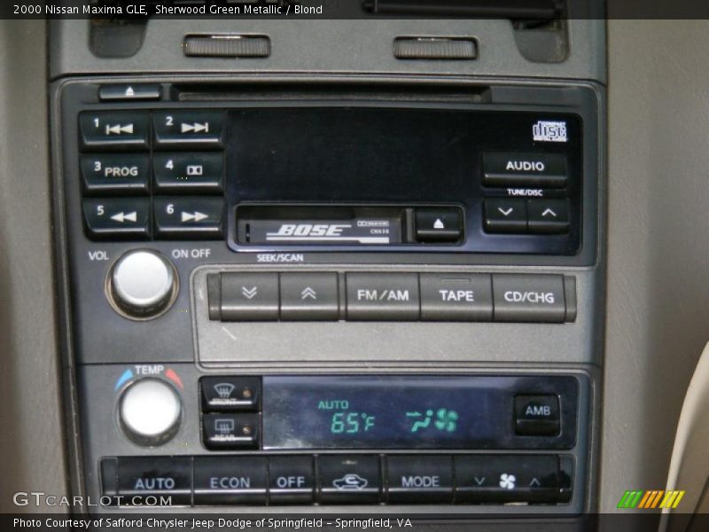 Sherwood Green Metallic / Blond 2000 Nissan Maxima GLE