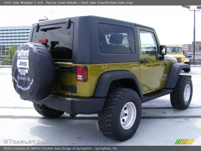Rescue Green Metallic / Dark Slate Gray/Medium Slate Gray 2007 Jeep Wrangler X 4x4