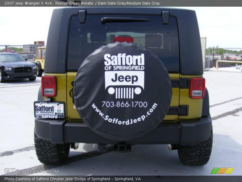 Rescue Green Metallic / Dark Slate Gray/Medium Slate Gray 2007 Jeep Wrangler X 4x4