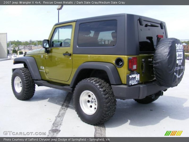 Rescue Green Metallic / Dark Slate Gray/Medium Slate Gray 2007 Jeep Wrangler X 4x4