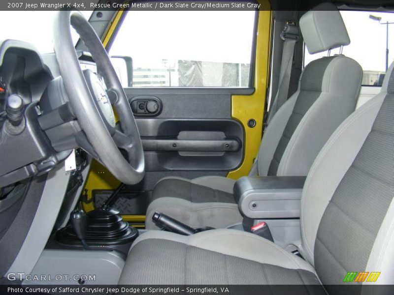 Rescue Green Metallic / Dark Slate Gray/Medium Slate Gray 2007 Jeep Wrangler X 4x4