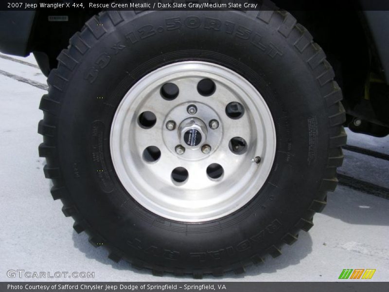 Rescue Green Metallic / Dark Slate Gray/Medium Slate Gray 2007 Jeep Wrangler X 4x4