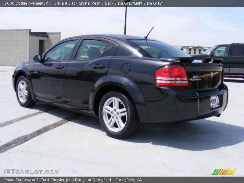 Brilliant Black Crystal Pearl / Dark Slate Gray/Light Slate Gray 2008 Dodge Avenger SXT