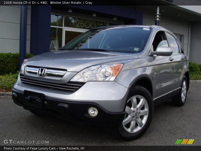 Whistler Silver Metallic / Gray 2008 Honda CR-V EX-L 4WD