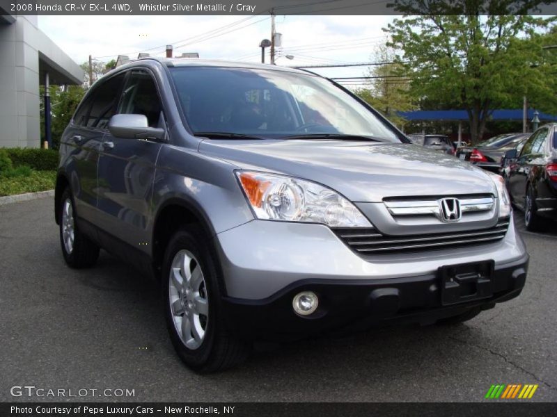 Whistler Silver Metallic / Gray 2008 Honda CR-V EX-L 4WD