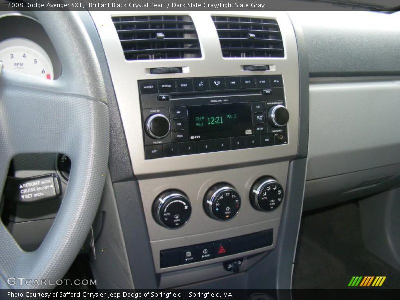 Brilliant Black Crystal Pearl / Dark Slate Gray/Light Slate Gray 2008 Dodge Avenger SXT