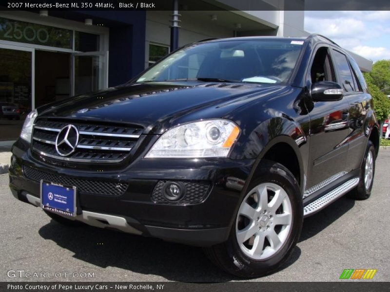 Black / Black 2007 Mercedes-Benz ML 350 4Matic