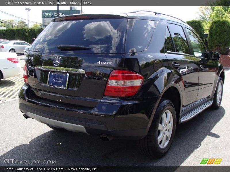 Black / Black 2007 Mercedes-Benz ML 350 4Matic