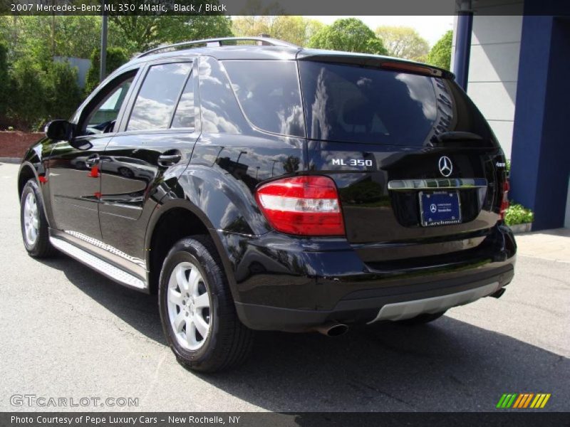 Black / Black 2007 Mercedes-Benz ML 350 4Matic
