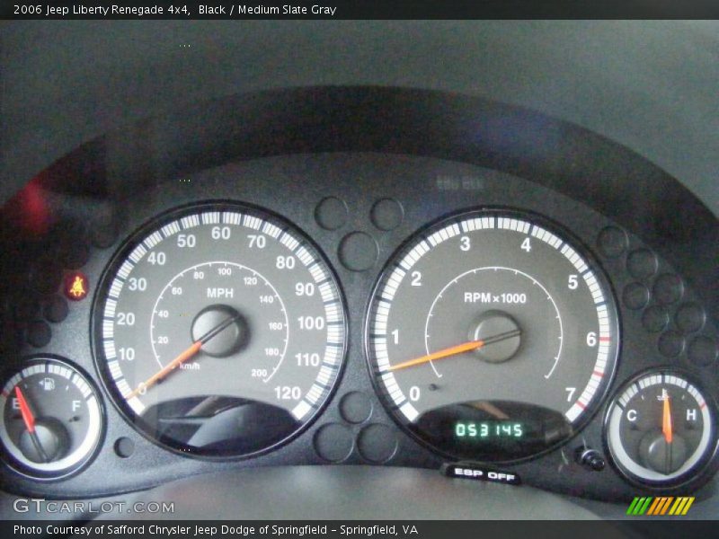 Black / Medium Slate Gray 2006 Jeep Liberty Renegade 4x4