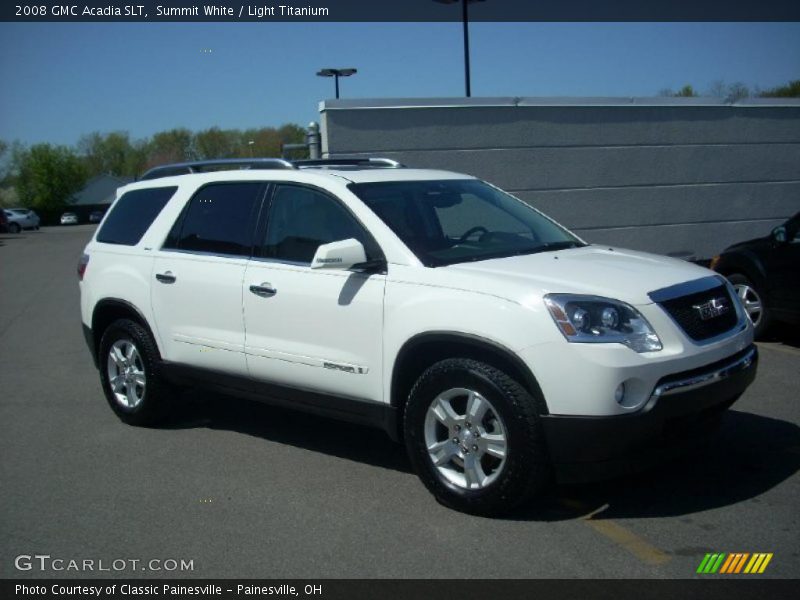 Summit White / Light Titanium 2008 GMC Acadia SLT