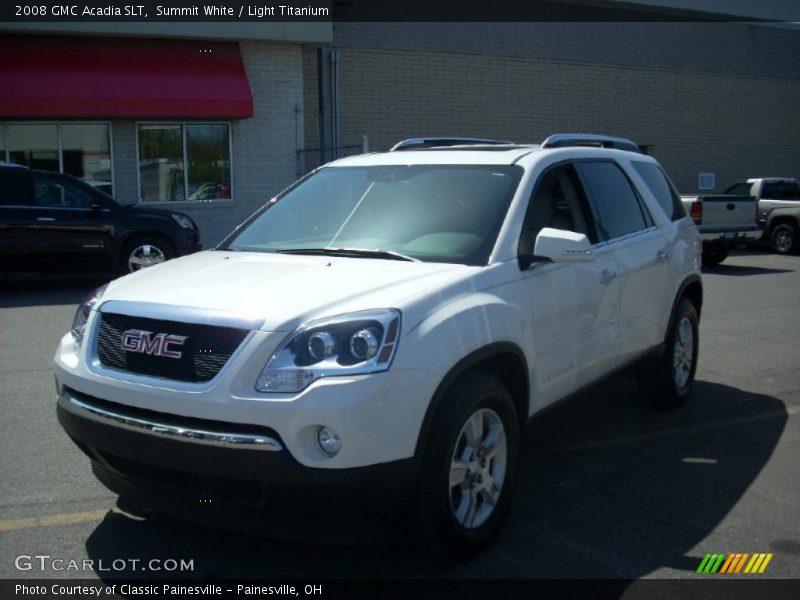 Summit White / Light Titanium 2008 GMC Acadia SLT