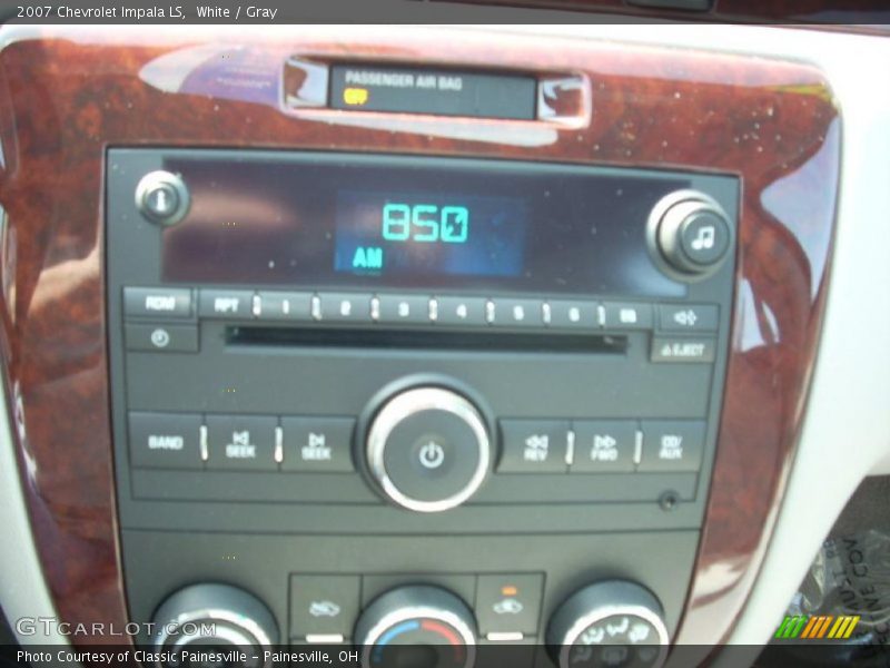 White / Gray 2007 Chevrolet Impala LS