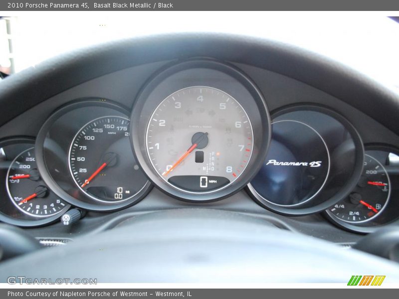 Basalt Black Metallic / Black 2010 Porsche Panamera 4S