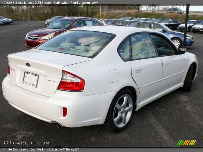 Satin White Pearl / Warm Ivory 2009 Subaru Legacy 2.5i Sedan