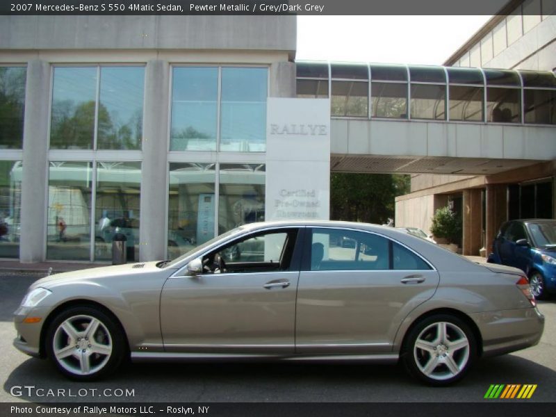 Pewter Metallic / Grey/Dark Grey 2007 Mercedes-Benz S 550 4Matic Sedan