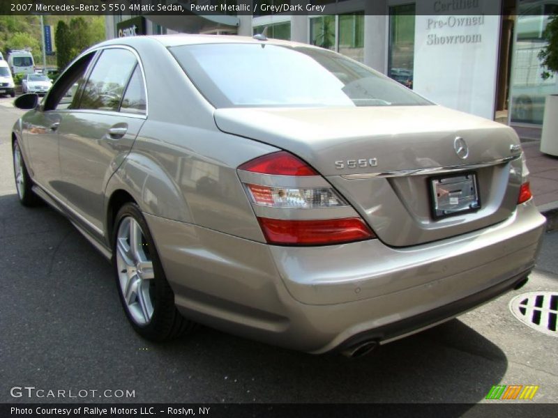 Pewter Metallic / Grey/Dark Grey 2007 Mercedes-Benz S 550 4Matic Sedan