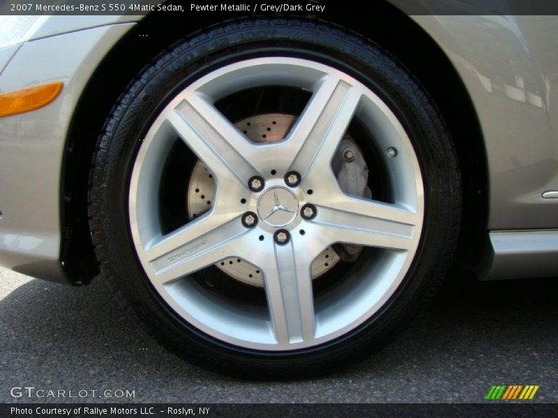 Pewter Metallic / Grey/Dark Grey 2007 Mercedes-Benz S 550 4Matic Sedan