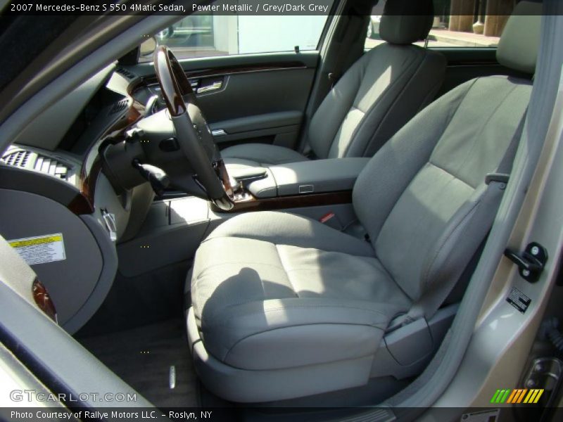 Pewter Metallic / Grey/Dark Grey 2007 Mercedes-Benz S 550 4Matic Sedan