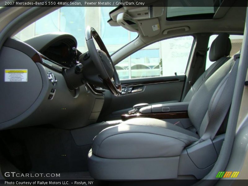 Pewter Metallic / Grey/Dark Grey 2007 Mercedes-Benz S 550 4Matic Sedan