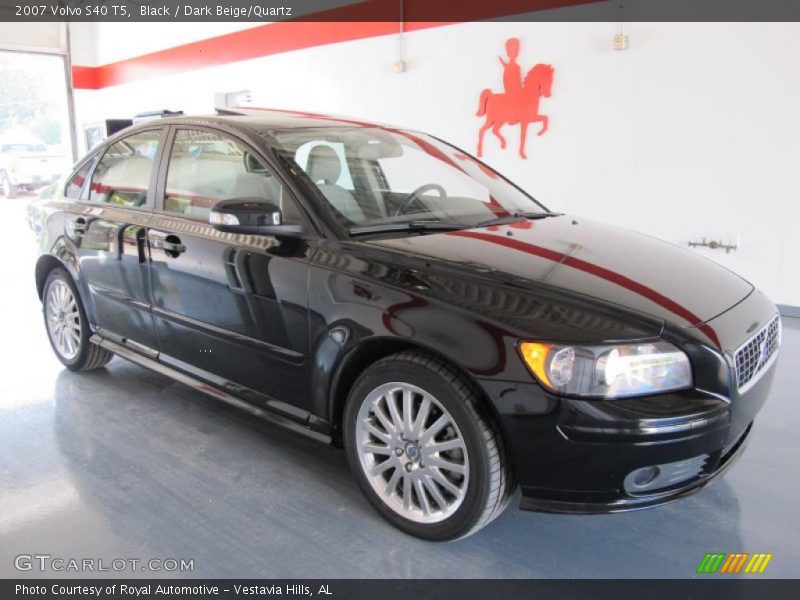 Black / Dark Beige/Quartz 2007 Volvo S40 T5