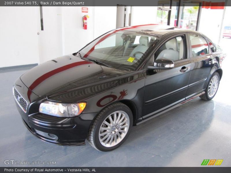 Black / Dark Beige/Quartz 2007 Volvo S40 T5