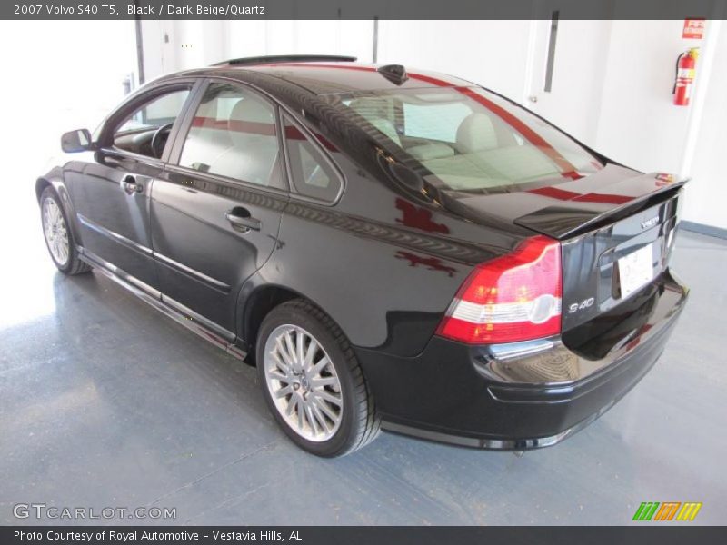 Black / Dark Beige/Quartz 2007 Volvo S40 T5