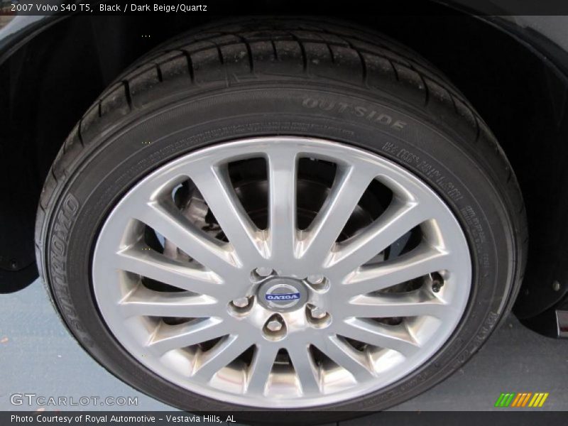 Black / Dark Beige/Quartz 2007 Volvo S40 T5