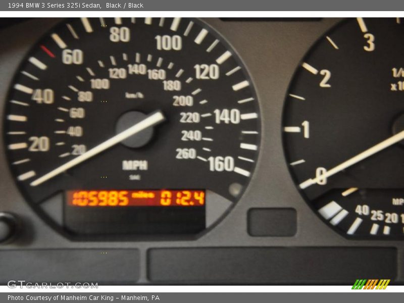 Black / Black 1994 BMW 3 Series 325i Sedan