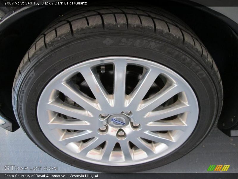 Black / Dark Beige/Quartz 2007 Volvo S40 T5