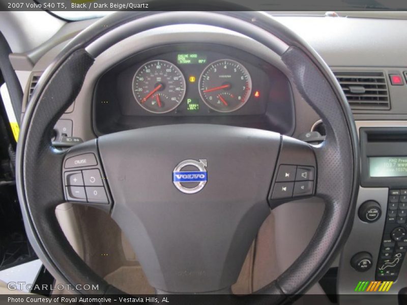 Black / Dark Beige/Quartz 2007 Volvo S40 T5