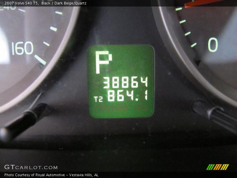 Black / Dark Beige/Quartz 2007 Volvo S40 T5