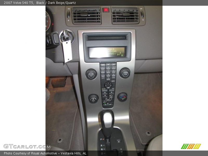 Black / Dark Beige/Quartz 2007 Volvo S40 T5