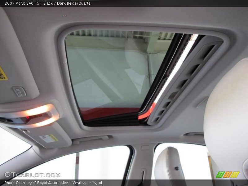 Black / Dark Beige/Quartz 2007 Volvo S40 T5