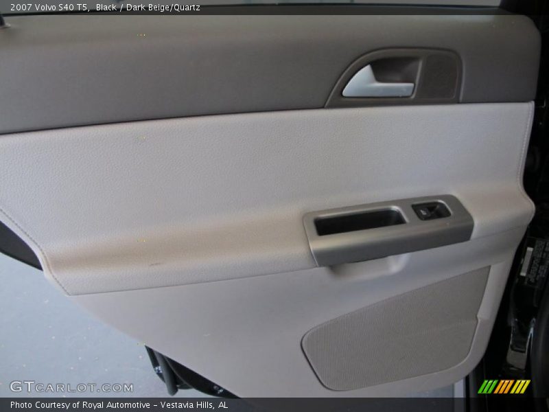 Black / Dark Beige/Quartz 2007 Volvo S40 T5