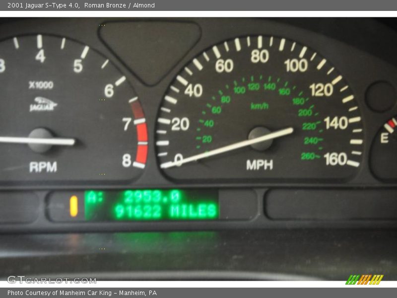 Roman Bronze / Almond 2001 Jaguar S-Type 4.0